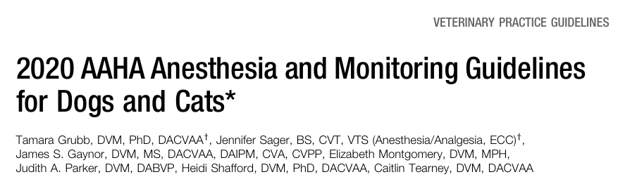 AAHA 가이드라인